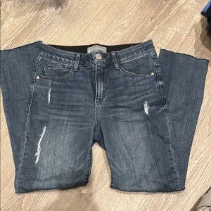 Wit & Wisdom Distressed Blue Denim Jeans